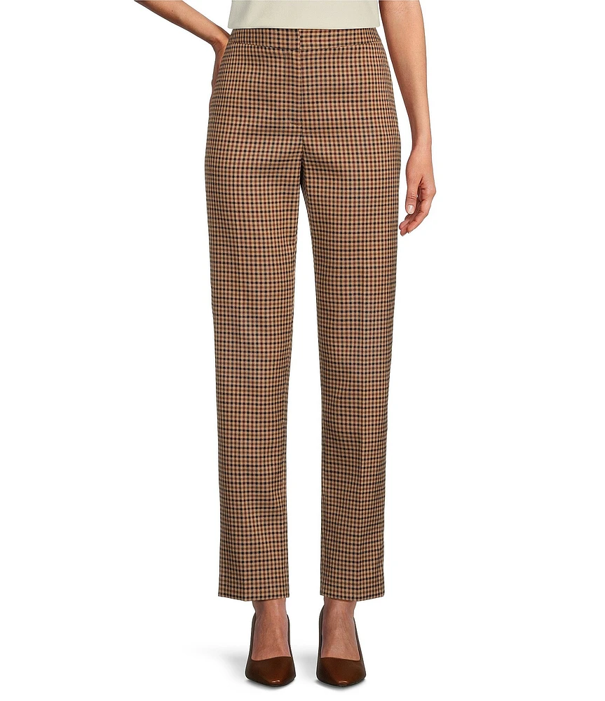 Preston & York Corey Check High Rise Pleated Ankle Coordinating Pants