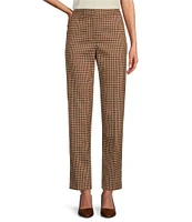 Preston & York Corey Check High Rise Pleated Ankle Coordinating Pants