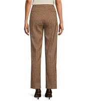 Preston & York Corey Check High Rise Pleated Ankle Coordinating Pants