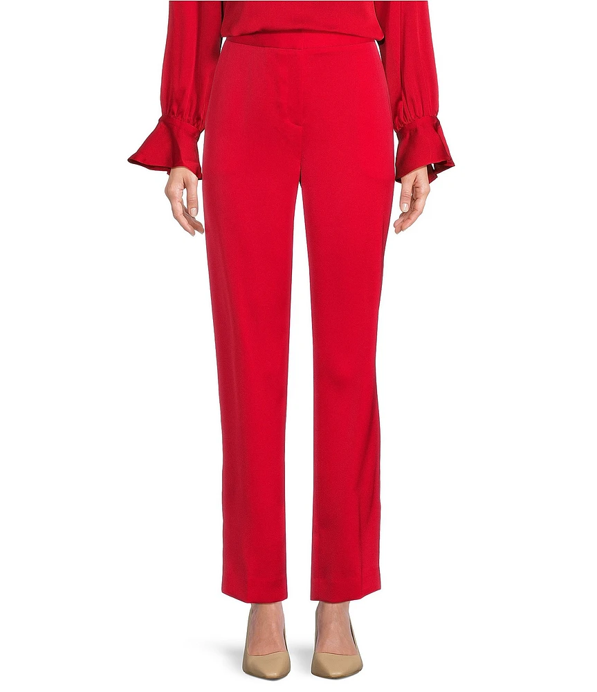 Preston & York Corey Stretch Satin Back Crepe Ankle Pants