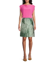 Preston & York Dalia Mikado A-Line Skirt