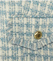 Preston & York Gerri Tweed Long Sleeve Button Front Coordinating Jacket