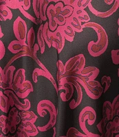 Preston & York Janet Printed Satin Coordinating A-Line Skirt