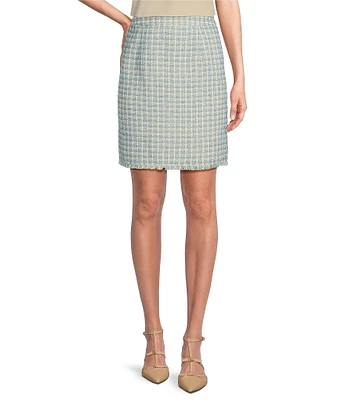 Preston & York Joan Tweed Pencil Lined Skirt