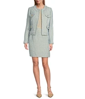 Preston & York Joan Tweed Pencil Lined Skirt
