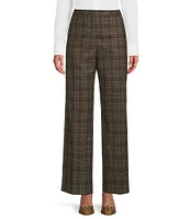 Preston & York Karla Glen Plaid High Rise Tapered Pleat Coordinating Pants