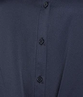 Preston & York Kinsley Point Collar Long Sleeve Tie-Front Blouse