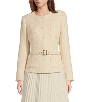 Preston & York Kora Tweed Belted Jacket