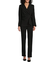 Preston & York Martha Wrap Crepe Jacket