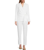 Preston & York Martha Wrap Crepe Jacket