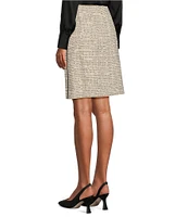 Preston & York Maude Tweed Mid Rise Above the Knee Coordinating A-Line Skirt