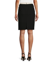 Preston & York Mildred Ponte Knee Length Coordinating Pencil Skirt