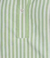 Preston & York Monday Woven Stripe Button Placket Collar Sleeveless Blouse