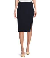 Preston & York Morgan Twill Crepe Side Slit Coordinating Pencil Skirt