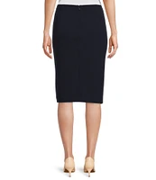 Preston & York Morgan Twill Crepe Side Slit Coordinating Pencil Skirt