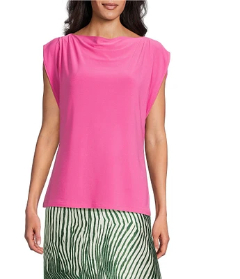 Preston & York Nora Flutter Sleeve Cowl Neck Top