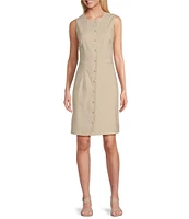 Preston & York Sherri Knee Length Sleeveless Linen Dress