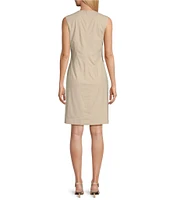 Preston & York Sherri Knee Length Sleeveless Linen Dress