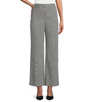 Preston & York Sonya Straight Leg Gingham Pants