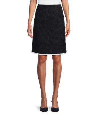 Preston & York Suzanne Stretch Tweed Coordinating Pencil Skirt