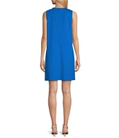 Preston & York Tamara Ponte Sleeveless Shift Dress