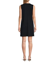 Preston & York Tamara Ponte Sleeveless Shift Dress