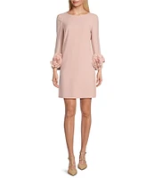 Preston & York Valentine Long Sleeve Ruffle Crepe Dress