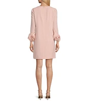 Preston & York Valentine Long Sleeve Ruffle Crepe Dress