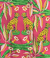 Printfresh Bagheera Floral Satin Thermoregulating Short Sleeve Notch Collar Shorty Pajama Set