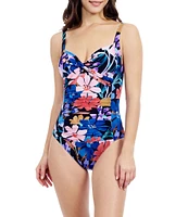 Profile By Gottex Melody Sweetheart Neck Twist Front Tummy Control One Piece Swimsuit