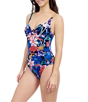 Profile By Gottex Melody Sweetheart Neck Twist Front Tummy Control One Piece Swimsuit