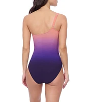 Profile By Gottex Splendor Ombre One Shoulder Tummy Control One Piece Swimsuit