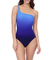 Profile By Gottex Splendor Ombre One Shoulder Tummy Control One Piece Swimsuit