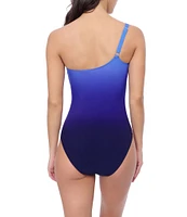 Profile By Gottex Splendor Ombre One Shoulder Tummy Control One Piece Swimsuit