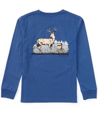 Properly Tied Big Boys 8-16 Long Sleeve Deer Season Graphic T-Shirt