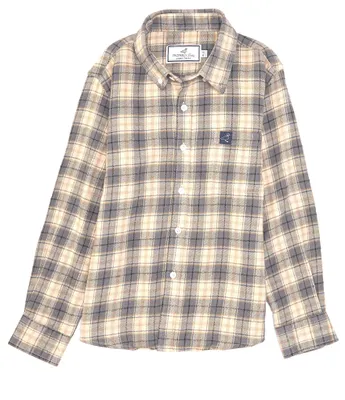 Properly Tied Big Boys 8-16 Long Sleeve Plaid Flannel Button Down Sports Shirt