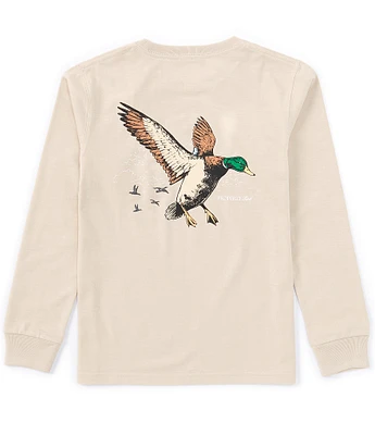 Properly Tied Big Boys 8-16 Mallard Flight Long Sleeve Graphic T-Shirt