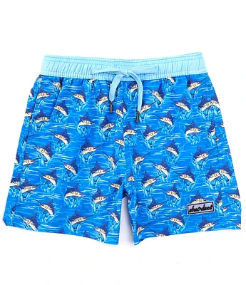 Properly Tied Big Boys 8-16 Shordees Swordfish Swim Trunks