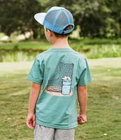 Properly Tied Big Boys 8-16 Short Sleeve Baseball Bucket Graphic T-Shirt