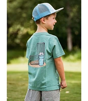 Properly Tied Big Boys 8-16 Short Sleeve Baseball Bucket Graphic T-Shirt