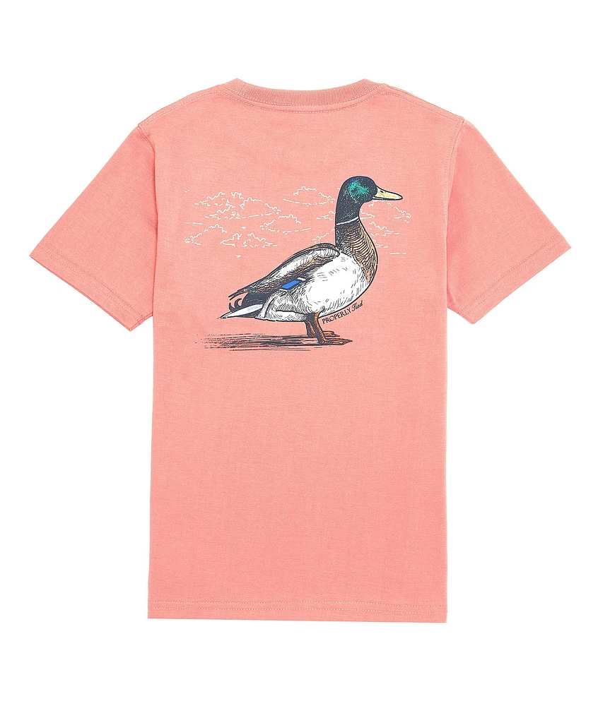 Properly Tied Big Boys 8-16 Short Sleeve Duck T-Shirt