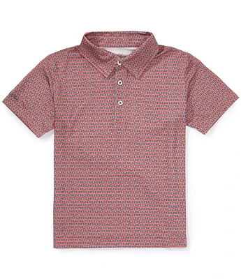Properly Tied Big Boys 8-20 Blue Crab Inlet Polo Shirt