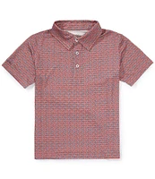 Properly Tied Big Boys 8-20 Blue Crab Inlet Polo Shirt