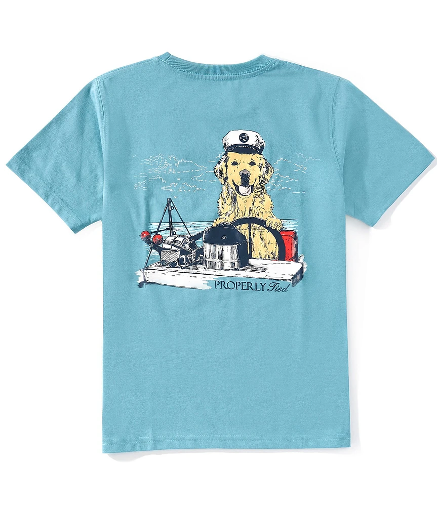 Properly Tied Big Boys 8-20 Golden Captain T-Shirt