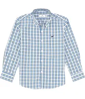 Properly Tied Big Boys 8-16 Long Sleeve Mallard Plaid Seasonal Sport Shirt