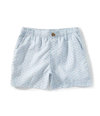 Properly Tied Little Boys Baseball Print Mallard Shorts