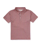 Properly Tied Little Boys 2T-7 Blue Crab Inlet Polo Shirt