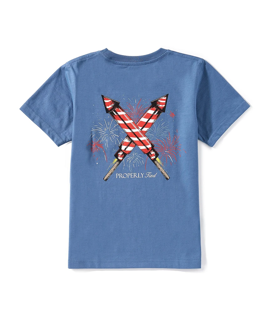 Properly Tied Little Boys 2T-7 Firecracker Graphic T-Shirt