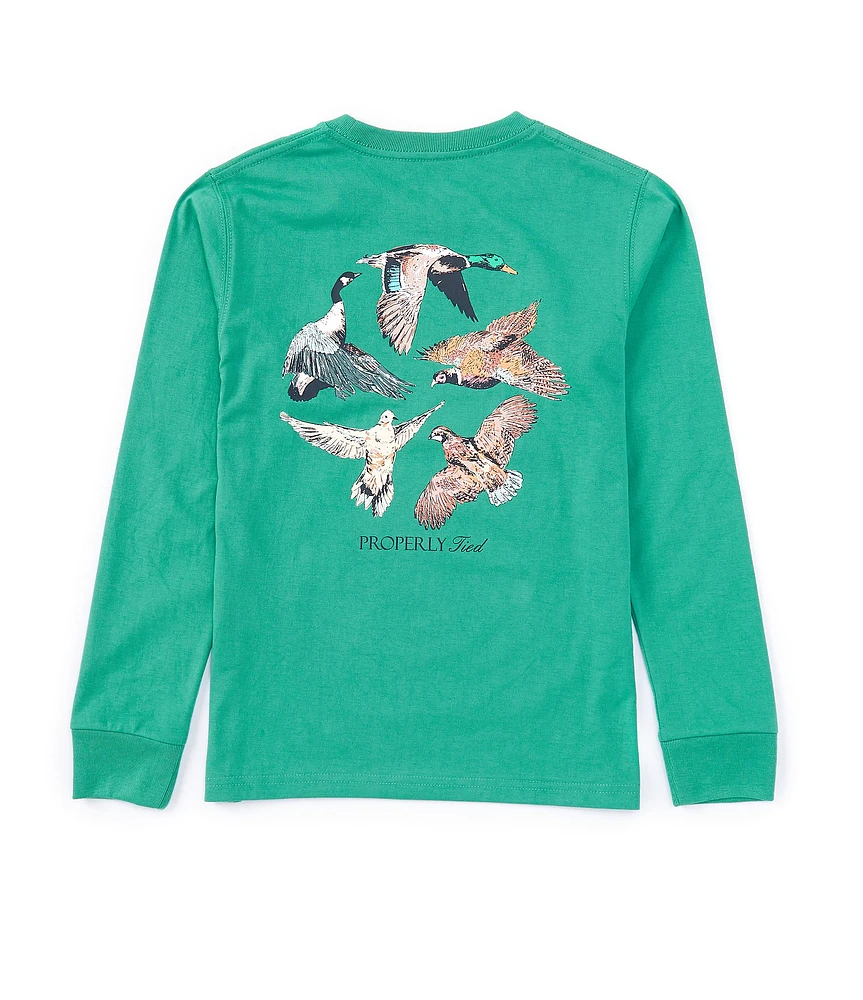 Properly Tied Little Boys 2T-7 Long Sleeve Flock Graphic T-Shirt