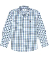 Properly Tied Little Boys 2T-7 Long Sleeve Mallard Plaid Seasonal Sport Shirt